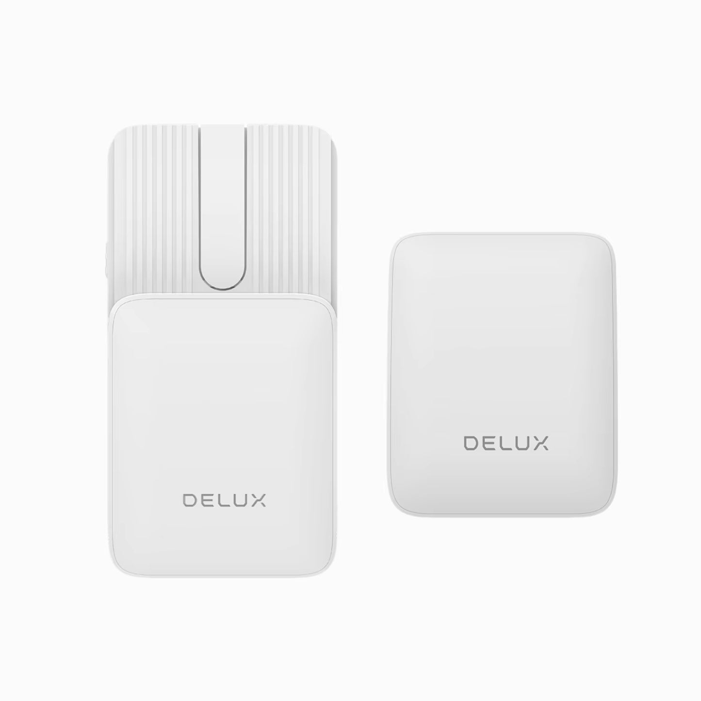 Delux Folding Keyboard Mouse Set Wireless Ultra Slim Portable Silent Kit Multi-Device Support for Windows Android IOS System